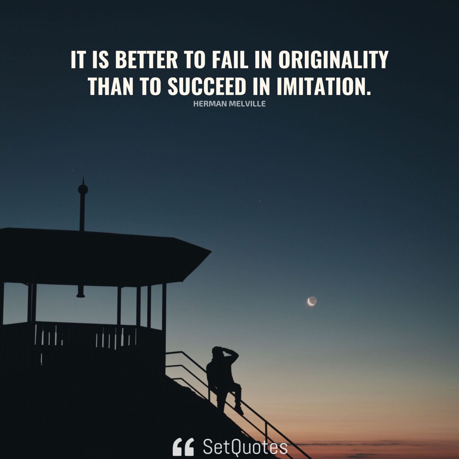 It is better to fail in originality than to succeed in imitation.